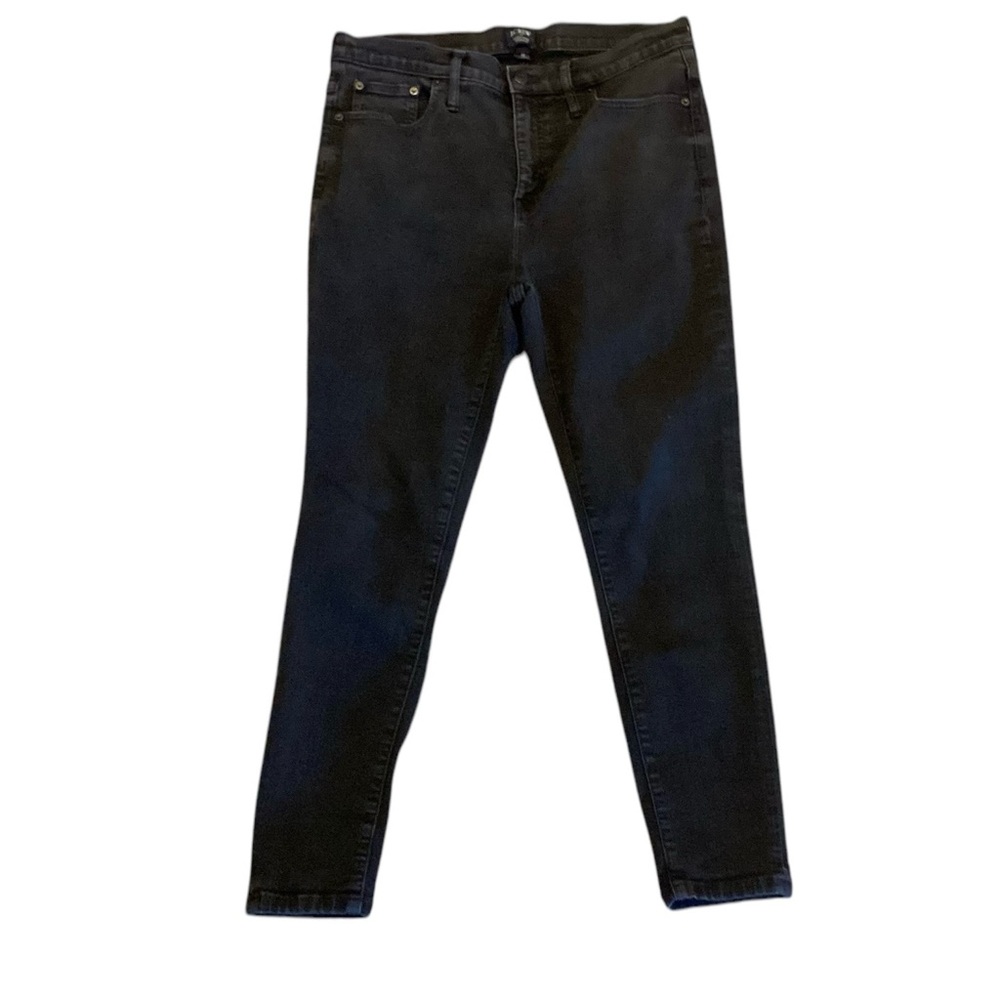 J. Crew High Rise Skinny Black Denim Jeans 32 - Picture 3 of 9